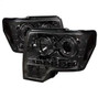 Spyder Auto Projector Headlights - Halogen - LED Halo - LED - Smoke - High H1 - Low H1 5010254