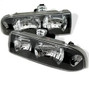 Spyder Auto Crystal Headlights - Black 5012425