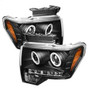 Spyder Auto Projector Headlights - Halogen - CCFL Halo - LED - Black - High H1 - Low H1 5030108