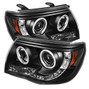 Spyder Auto Projector Headlights - CCFL Halo - LED - Black - High H1 - Low H1 5030283