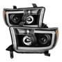 Spyder Auto LED Light Bar Projector Headlights - Black 9027888