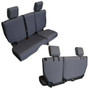 Bartact Jeep JKU Base Line Performance 4 DR Rear Split Bench Seat Covers 11-12 Wrangler JK Graphite