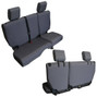 Bartact Jeep JKU Base Line Performance 4 DR Rear Split Bench Seat Covers 13-18 Wrangler JK Graphite