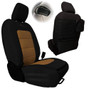 Bartact Jeep JL Tactical Front Seat Covers 18-Present Wrangler JL 2 Door Black/Coyote