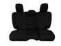 Bartact Jeep JLU Tactical Rear Bench Seat Covers 4 Door 18-Present Wrangler JL w/ Fold Down Armrest Only Black/Black