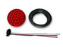 Poison Spyder Poison Spyder 4 24-LED Taillight Push-In with Pigtail &amp; Grommet Red 41-04-050
