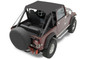 Bestop Bikini Top  Traditional Black Crush Jeep 76-83 CJ5; Requires 51209-01 channel