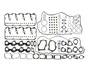 Mahle Top End Gasket Kit LLY / LBZ - No Head Gaskets - HS54580A