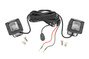 Rough Country - 2 Inch Black Series LED Light Pods - SAE Fog - Yellow