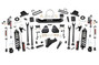 Rough Country - 6 Inch Lift Kit - 4-Link - OVLD - C/O Vertex - Ford F-250/F-350 Super Duty (17-22)