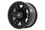 Rough Country - 76 Series Wheel / Simulated Beadlock / Gloss Black / 17x9 / 6x5.5 / -12mm - 76171212