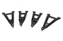 Rough Country - Black Forged Alum High Clearance 2" Fwd Offset Control Arms w/Ball Joints - Polaris Ranger 1000XP - 93155BLK