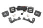 Rough Country - LED Ditch Light Kit - 2in Black Pair - Spot - Chevy/GMC 1500 (14-18 & Classic)