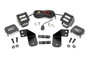 Rough Country - LED Light - RR Cage Mount - 2 in. Black Flood Pair - Polaris Ranger 1000/Ranger XP 900/1000