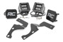 Rough Country - LED Light Kit - Ditch Mount - 2 in. Black Flood Pair - Toyota 4Runner (10-24)