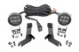 Rough Country - LED Light Kit - Ditch Mount - Black Series Round - 3.5 Inch - Amber DRL - Chevy 1500 (99-06)