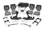 Rough Country - LED Light Kit - Fog Mount - 2 in. Black Pair - Amber DRL - Chevy Silverado 2500 HD/3500 HD (11-14)