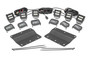 Rough Country - LED Light Kit - Fog Mount - Triple 2 in. Black Pair - Flood - Ford Bronco (21-25)