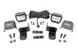 Rough Country - LED Light Kit - Rear Mount - 2 in. Chrome Pair - Wide Angle - Polaris Ranger XP 1000