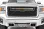 Rough Country - Mesh Grille - 30 in. Dual Row LED - Black - GMC Sierra 1500 2WD/4WD (2014-2015)