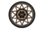 Rough Country - Rough Country 78 Series Wheel/Simulated Beadlock/Bronze/Black/18x9/5x5/0mm