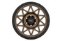 Rough Country - Rough Country 78 Series Wheel/Simulated Beadlock/Bronze/Black/18x9/6x5.5/-12mm