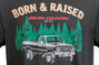 Rough Country - Rough Country T-Shirt - Born & Raised - Black - SM