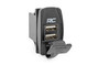 Rough Country - USB Switch Insert - 2x1 with Logo - Blue Back Light