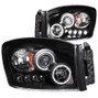 ANZO Black Projector Headlights With CCFL Halo For 06-09 Dodge Ram 2500* 111104