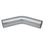 Vibrant 4" Polished Aluminum 45 Degree Bend Universal 4" O.D. Tubing 2875