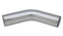 Vibrant 2.5in O.D. Universal Aluminum Tubing (45 Degree Bend) - Polished 2177