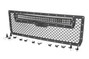 Rough Country Laser-Cut Mesh Grille w/ 30-inch Black Series Dual Row CREE LED Light Bar 70190