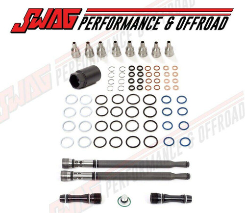 DTPD 6.0L Powerstroke Stand Pipe & Dummy Plug Kit – 04.5-07 – High Pressure Oil Rail Reseal
