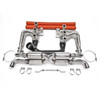 Race system with heat with Quad Resonator - Fabspeed Porsche 993 Carrera RSR Header Muffler Kit (1994-1998)