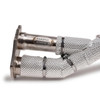 Heat Wrapped Fabspeed Porsche 718 GT4 / GTS / Spyder Over Axle GPF Delete Pipes (2020+)