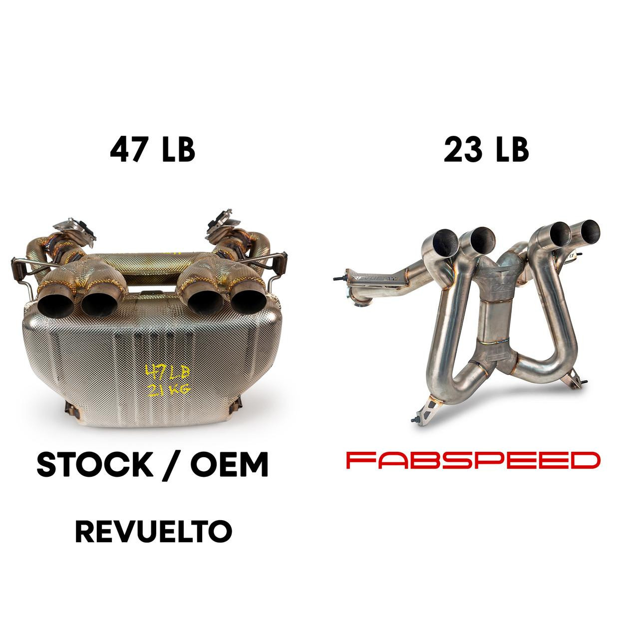 Fabspeed Revuelto SuperSport Formula 1 Style X-Pipe - Fabspeed