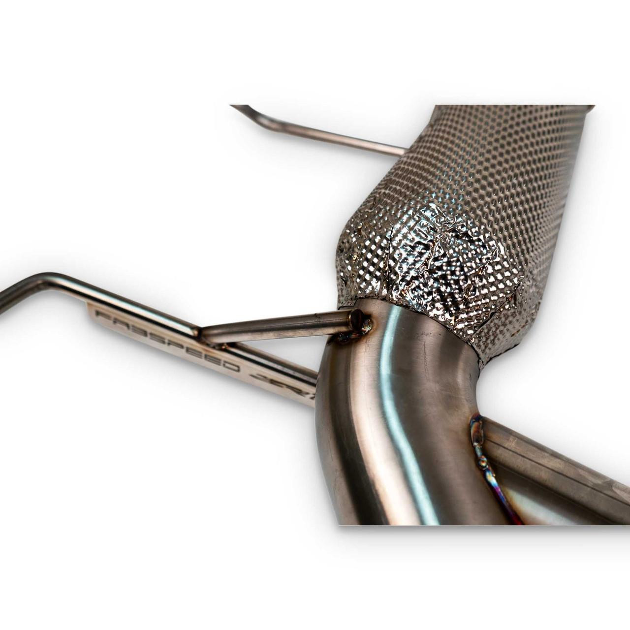 Fabspeed Chevrolet Corvette C8 ZR1 Stainless Steel Megaphone Cat