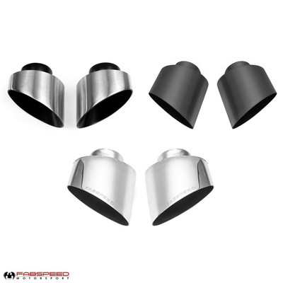 Fabspeed Motorsport Fabspeed Porsche 993 Turbo Single Wall Oval Bolt-On Tips 1995-1998