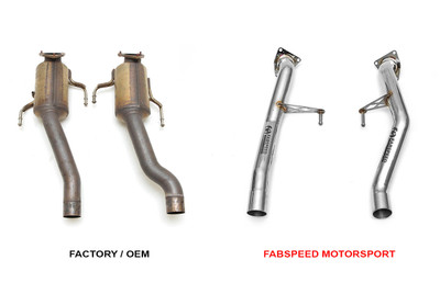 Fabspeed Motorsport Fabspeed Porsche 955 Turbo / Turbo S Secondary Cat Bypass Pipes 2002-2007