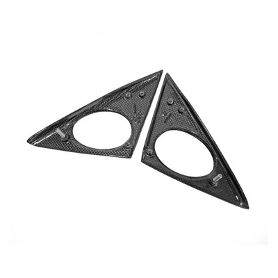 Carbon Fiber Outer Mirror Triangle Trim 360 Ferrari