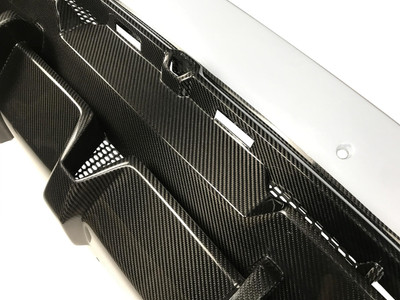 Lamborghini Carbon Fiber - GT Style Rear Bumper With Rear Diffuser