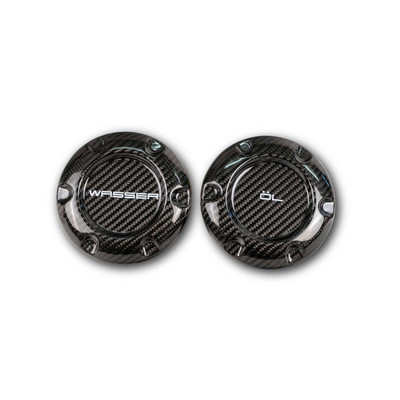 Porsche Cayman Carbon Fiber Oil & Water Caps