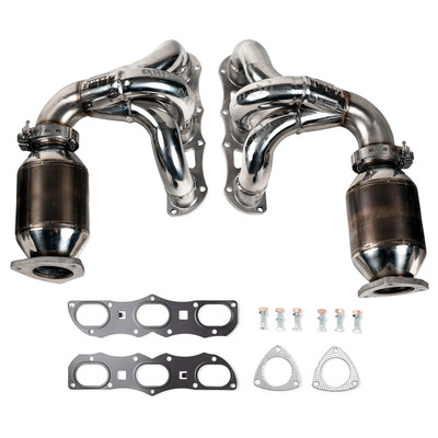 Fabspeed Porsche 991 Carrera RENNKRAFT® Modular Headers with HJS Catalytic Converters (2012-2016)