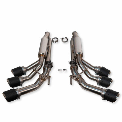 Carbon Fiber Fabspeed Mercedes-Benz AMG G63 Valved Exhaust with Triple Tips (2019+)