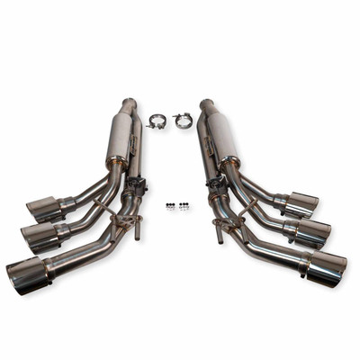 Polished Fabspeed Mercedes-Benz AMG G550 Valved Exhaust with Triple Tips (2019+)