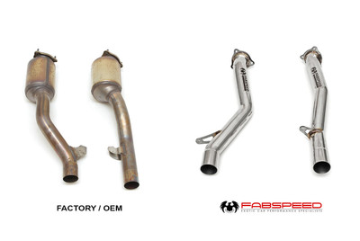Fabspeed Motorsport Fabspeed Porsche 958.2 S / GTS Secondary Cat Bypass Pipes 2015-2018