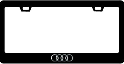 AUDI CF Plate Frame Silver Logo Only 2X2 AUDI CF Plate Frame Silver Logo Only 2X2