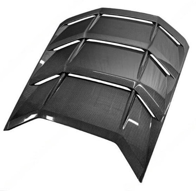 Carbon Fiber Rear Louvered Engine Lid Cover - Lamborghini Huracan LP-610 Carbon Fiber Rear Louvered Engine Lid Cover - Lamborghini Huracan LP-610