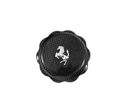 Carbon Fiber Oil Cap Cover With Cavallino - Ferrari F8 Tributo/Spider