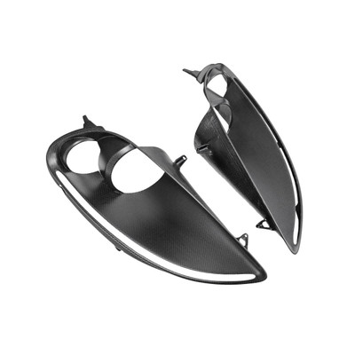 Carbon Fiber Headlight Housing Bezels Matte Finish - Ferrari F430